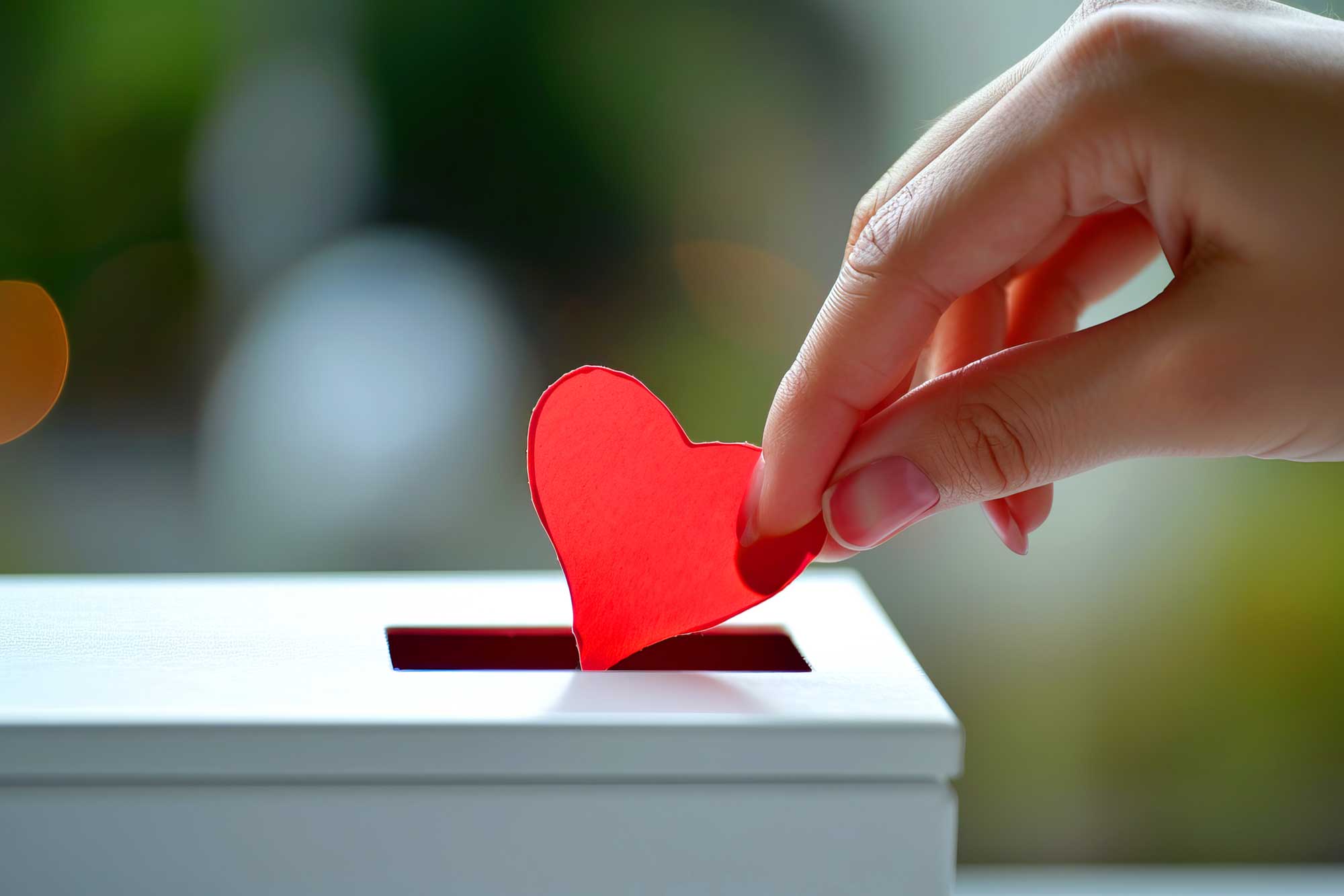 heart - donating concept