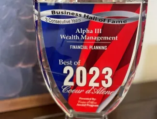 2023 Best of Coeur d'Alene Award In Financial Planning